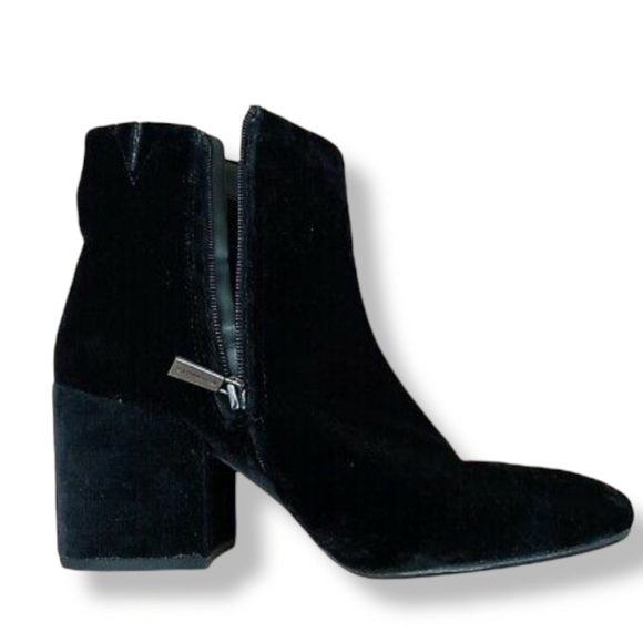 Kenneth Cole Velvet Booties Size 7 1/2 - Picture 9 of 11